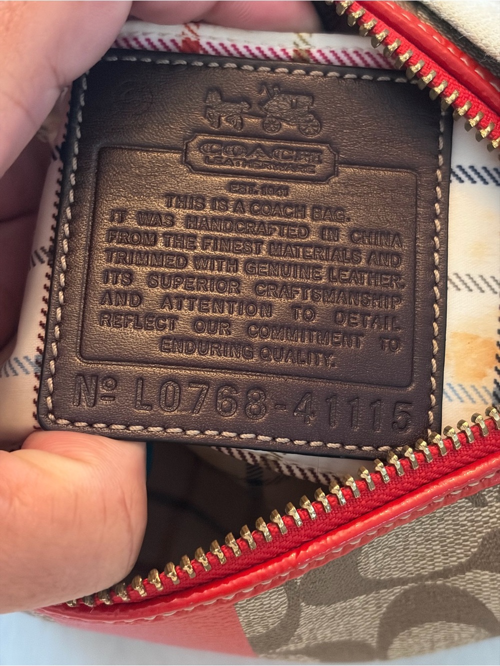 Coach Signature Canvas Shoulder bag with Card Case - Picture 9 of 9